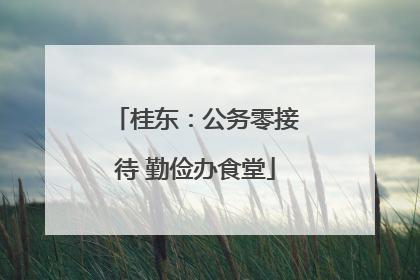 桂东：公务零接待 勤俭办食堂