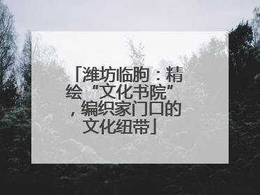潍坊临朐：精绘“文化书院”，编织家门口的文化纽带