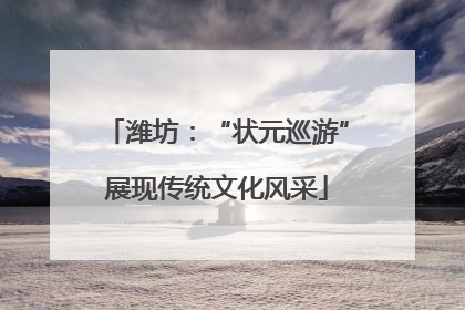 潍坊：“状元巡游”展现传统文化风采