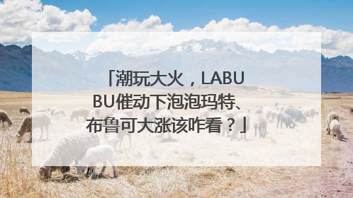 潮玩大火，LABUBU催动下泡泡玛特、布鲁可大涨该咋看？