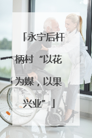 永宁后杆柄村“以花为媒，以果兴业”