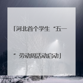 河北首个学生“五一”劳动周活动启动