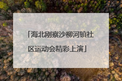 海北刚察沙柳河镇社区运动会精彩上演