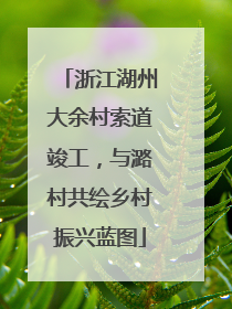 浙江湖州大余村索道竣工，与潞村共绘乡村振兴蓝图