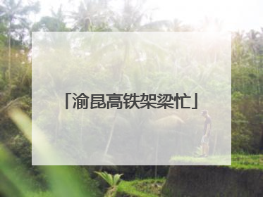 渝昆高铁架梁忙