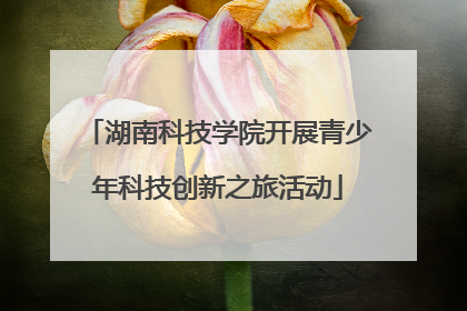湖南科技学院开展青少年科技创新之旅活动