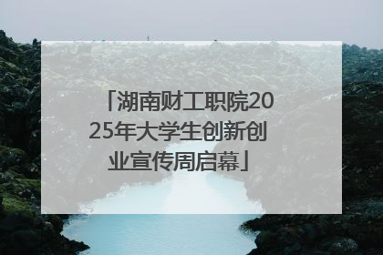 湖南财工职院2025年大学生创新创业宣传周启幕