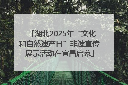 湖北2025年“文化和自然遗产日”非遗宣传展示活动在宜昌启幕