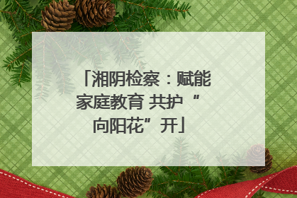 湘阴检察：赋能家庭教育 共护“向阳花”开