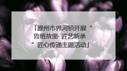 滕州市界河镇开展“鲁班故里· 匠艺新承”匠心传递主题活动