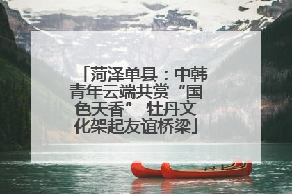 菏泽单县：中韩青年云端共赏“国色天香” 牡丹文化架起友谊桥梁