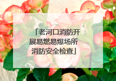 老河口消防开展易燃易爆场所消防安全检查