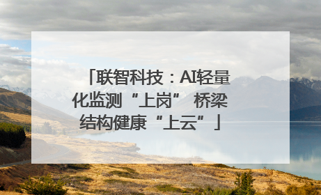 联智科技：AI轻量化监测“上岗” 桥梁结构健康“上云”