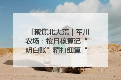 聚焦北大荒｜军川农场：按月核算记“明白账”精打细算“过紧日子”