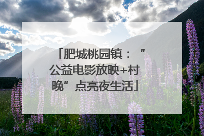 肥城桃园镇：“公益电影放映+村晚”点亮夜生活