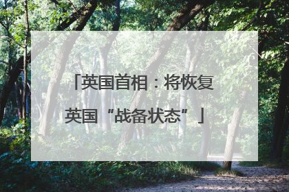 英国首相：将恢复英国“战备状态”