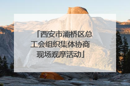 西安市灞桥区总工会组织集体协商现场观摩活动