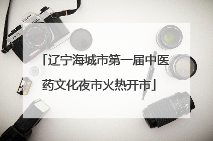 辽宁海城市第一届中医药文化夜市火热开市