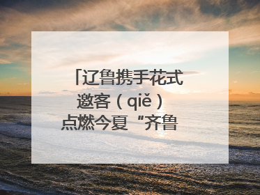 辽鲁携手花式邀客（qiě）点燃今夏“齐鲁风 辽海情”