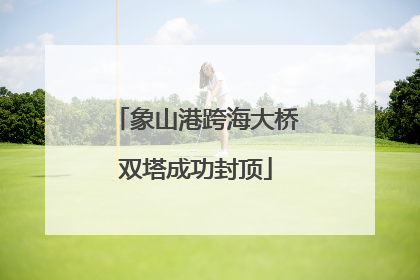 象山港跨海大桥双塔成功封顶