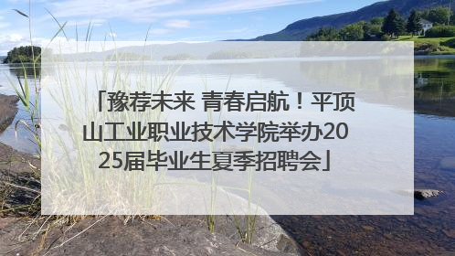 豫荐未来 青春启航！平顶山工业职业技术学院举办2025届毕业生夏季招聘会