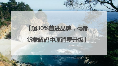 超30%首进品牌，亳都·新象解码中原消费升级
