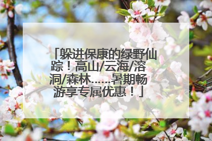 躲进保康的绿野仙踪！高山/云海/溶洞/森林……暑期畅游享专属优惠！