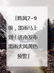 阵风7~9级，雷雨马上到！济南发布雷雨大风黄色预警