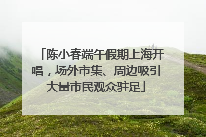 陈小春端午假期上海开唱，场外市集、周边吸引大量市民观众驻足