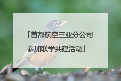首都航空三亚分公司参加联学共建活动