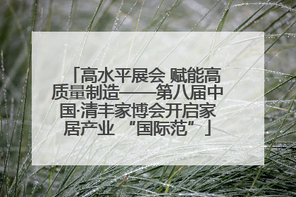 高水平展会 赋能高质量制造——第八届中国·清丰家博会开启家居产业 “国际范”