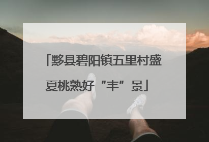 黟县碧阳镇五里村盛夏桃熟好“丰”景