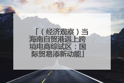 （经济观察）当海南自贸港遇上跨境电商综试区：国际贸易添新动能