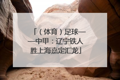 （体育）足球——中甲：辽宁铁人胜上海嘉定汇龙