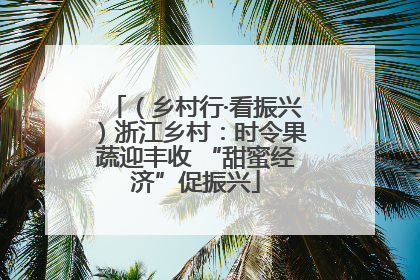 （乡村行·看振兴）浙江乡村：时令果蔬迎丰收 “甜蜜经济”促振兴