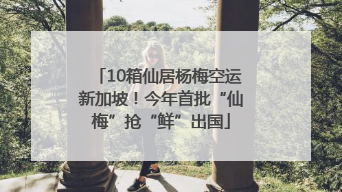 10箱仙居杨梅空运新加坡！今年首批“仙梅”抢“鲜”出国