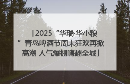 2025“华瑞·华小粮”青岛啤酒节周末狂欢再掀高潮 人气爆棚嗨翻全城