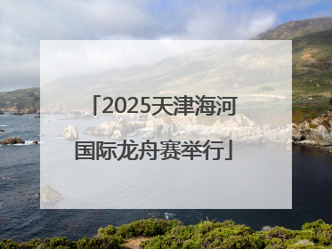 2025天津海河国际龙舟赛举行
