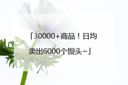 30000+商品！日均卖出6000个馒头~