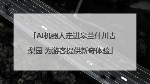AI机器人走进皋兰什川古梨园 为游客提供新奇体验